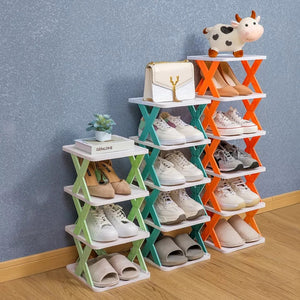 X Shape Shoe Rack