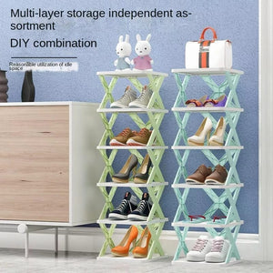 X Shape Shoe Rack