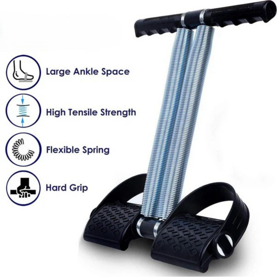 DOUBLE SPRING TUMMY TRIMMER<br>Abs & Waist Builder