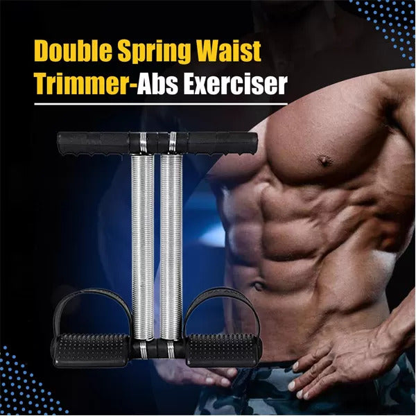 DOUBLE SPRING TUMMY TRIMMER<br>Abs & Waist Builder